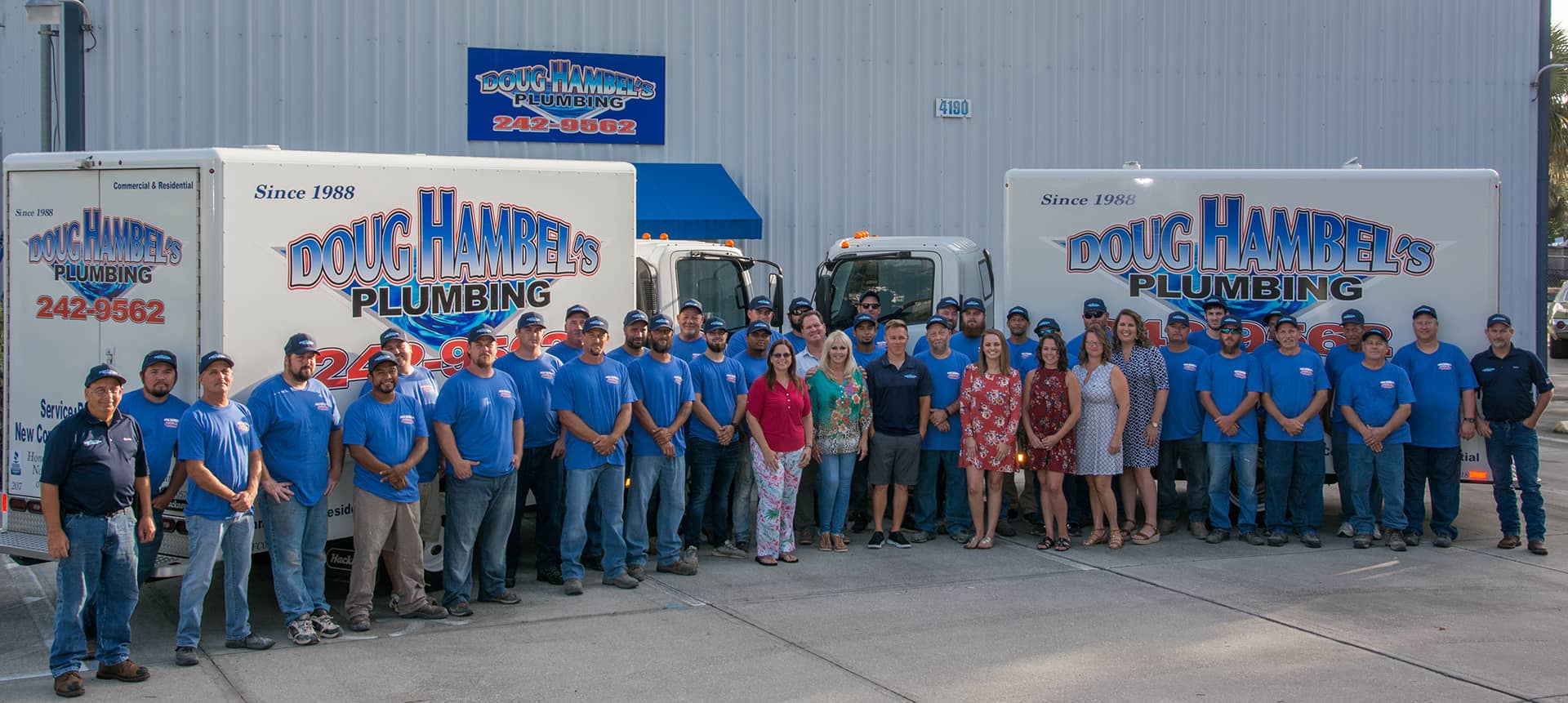 Doug Hambel's Plumbing staff