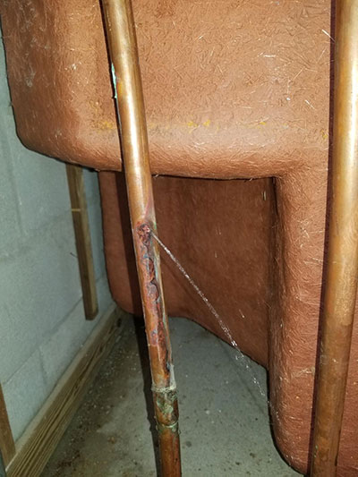Copper Pipe Leak
